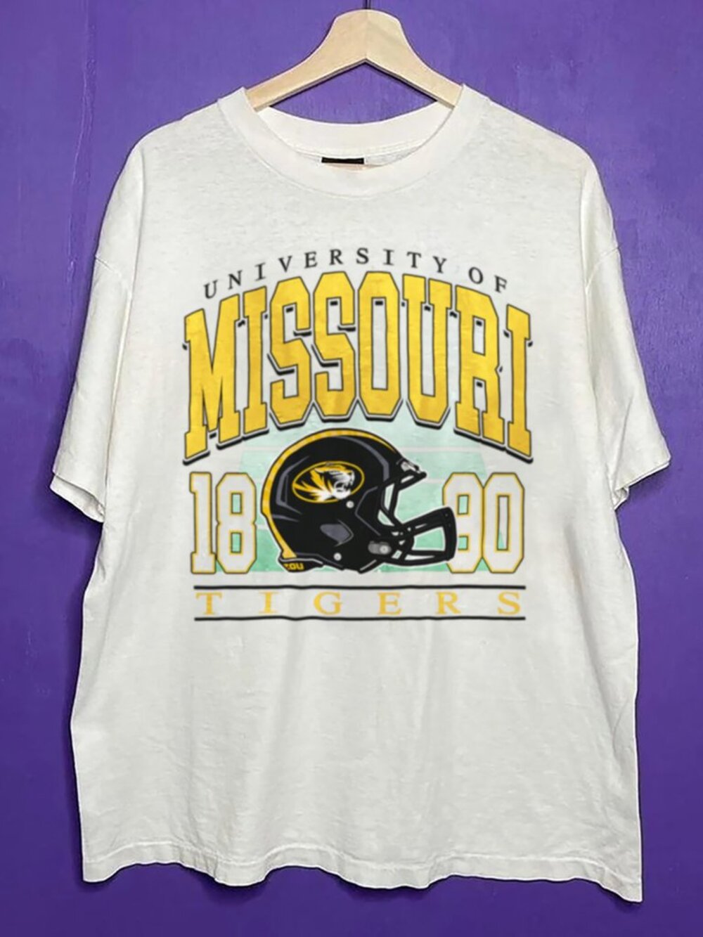 Vintage University of Missouri Tigers Football Shirt, Missouri Tigers NCAA Shirt